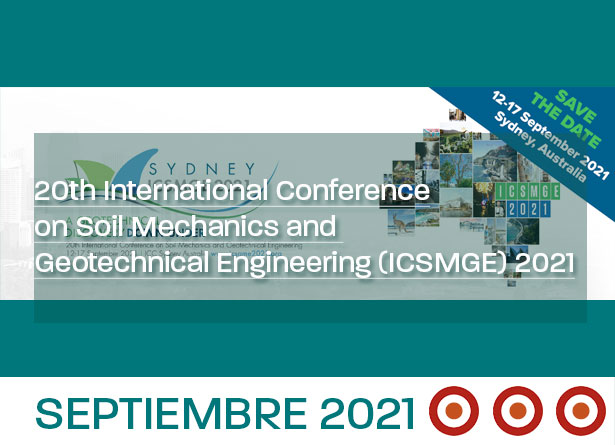 otros eventos, smig, 20th International Conference on Soil Mechanics and Geotechnical Engineering
                                    (ICSMGE) 2021, Australia