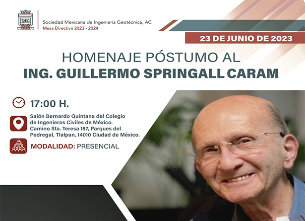 Homenaje al Ing. Guillermo Springall Cáram