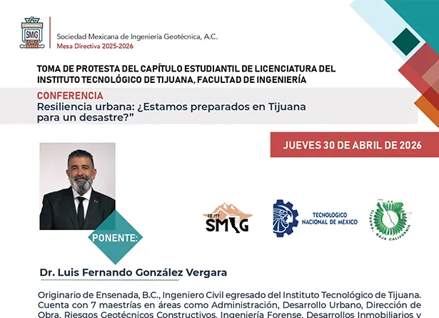 Conferencia Resiliencia urbana: ¿Estamos preparados en Tijuana para un desastre?”
