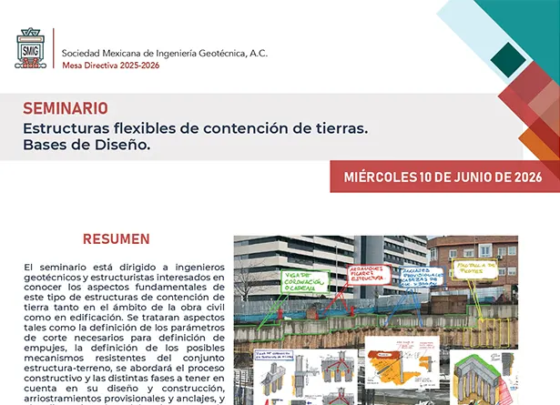 Seminario Estructuras flexibles de contención de tierras. Bases de Diseño.