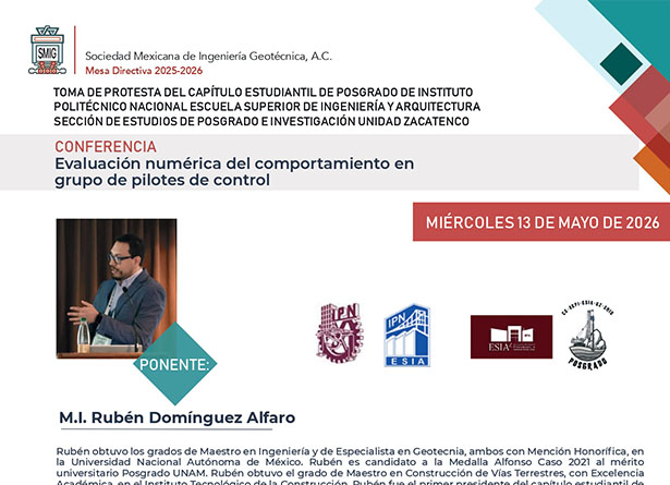 Conferencia Evaluación numérica del comportamiento en grupo de pilotes de control