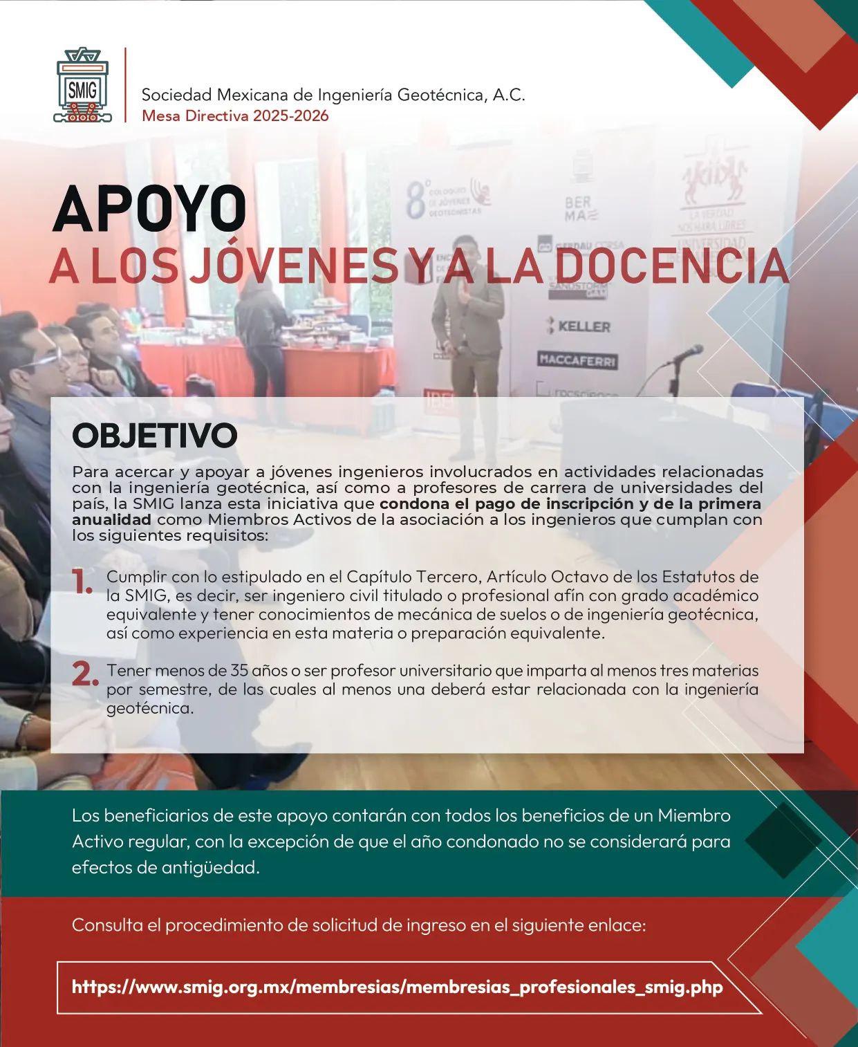 Flyer - Apoyo a los jóvenes y la docencia