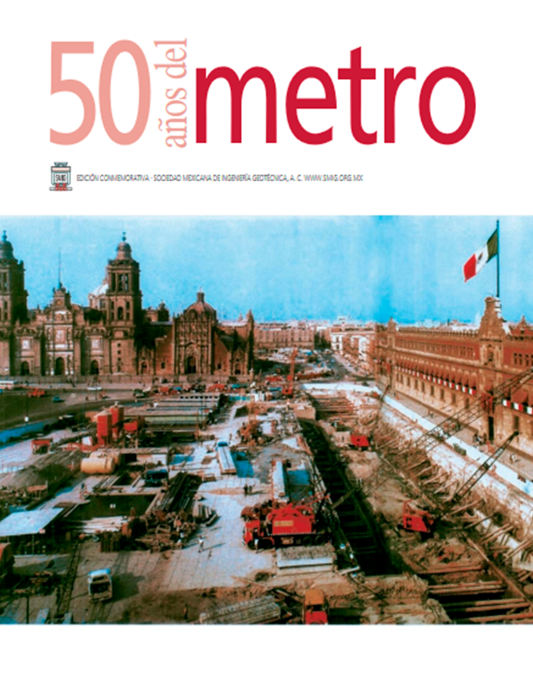 Revista conmemorativa, 50 AÑOS DEL METRO, Revista Trimestral, SMIG, ingeniería, geotécnica