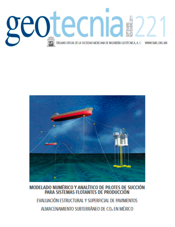 Número 221, Cuarto trimestre 2011, Revista Trimestral, SMIG, ingeniería, geotécnica