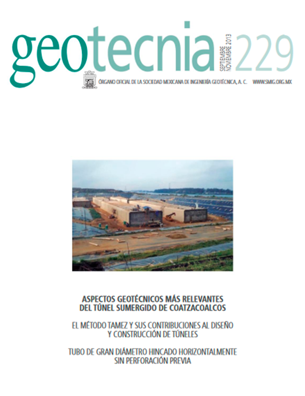 Número 229, Cuarto trimestre 2013, Revista Trimestral, SMIG, ingeniería, geotécnica
