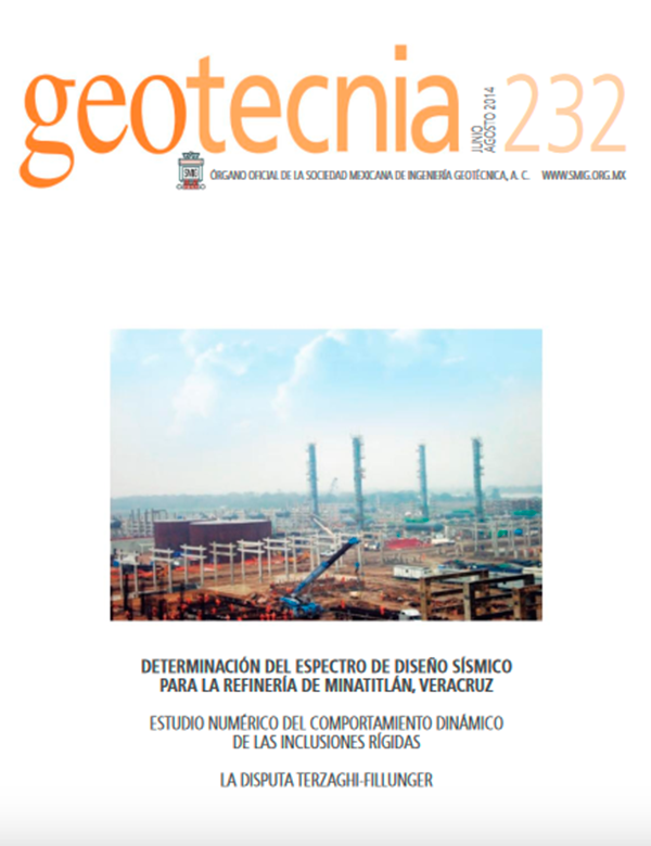 Número 232, Tercer trimestre 2014, Revista Trimestral, SMIG, ingeniería, geotécnica
