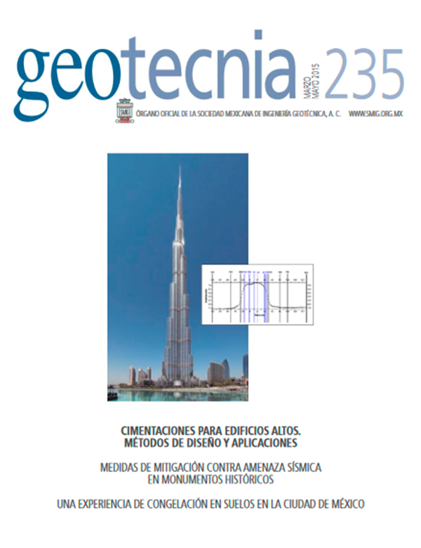 Número 235, Segundo trimestre 2015, Revista Trimestral, SMIG, ingeniería, geotécnica