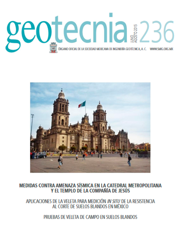 Número 236, Tercer trimestre 2015, Revista Trimestral, SMIG, ingeniería, geotécnica