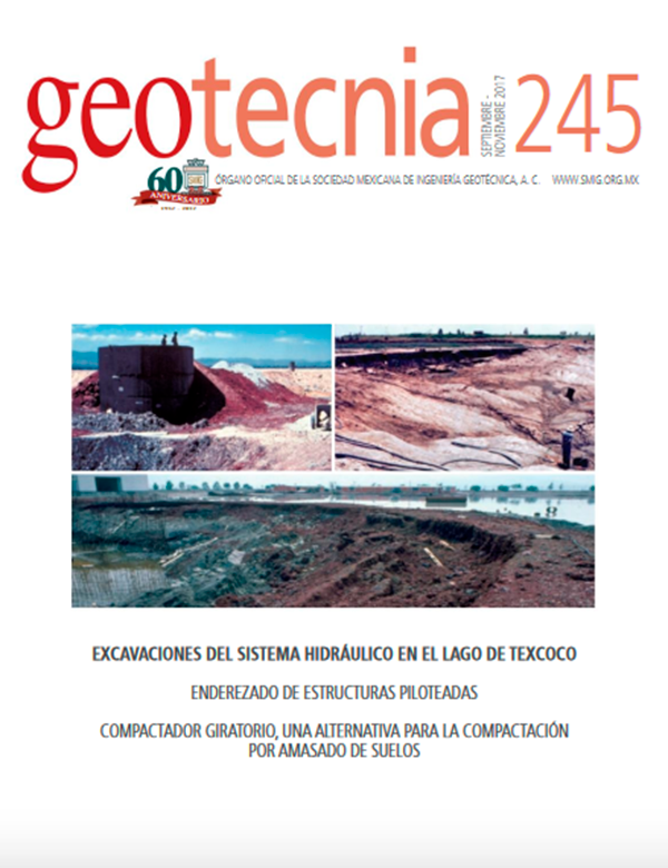 Número 245, Tercer trimestre 2017, Revista Trimestral, SMIG, ingeniería, geotécnica