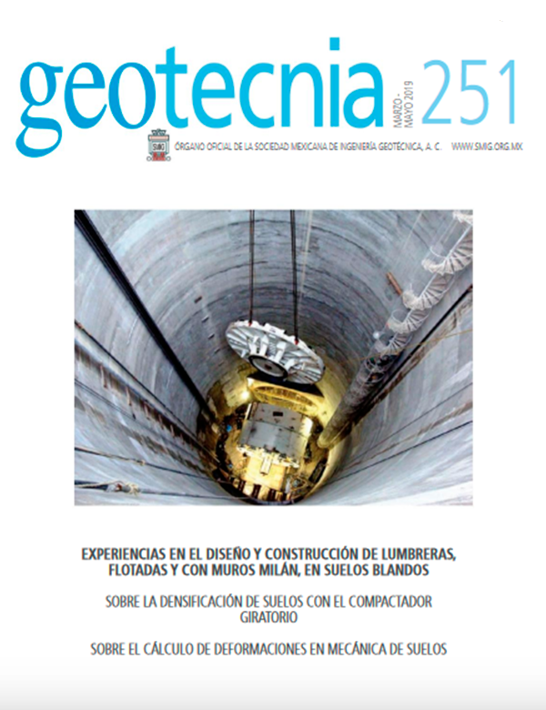 Número 251, Primer trimestre 2019, Revista Trimestral, SMIG, ingeniería, geotécnica