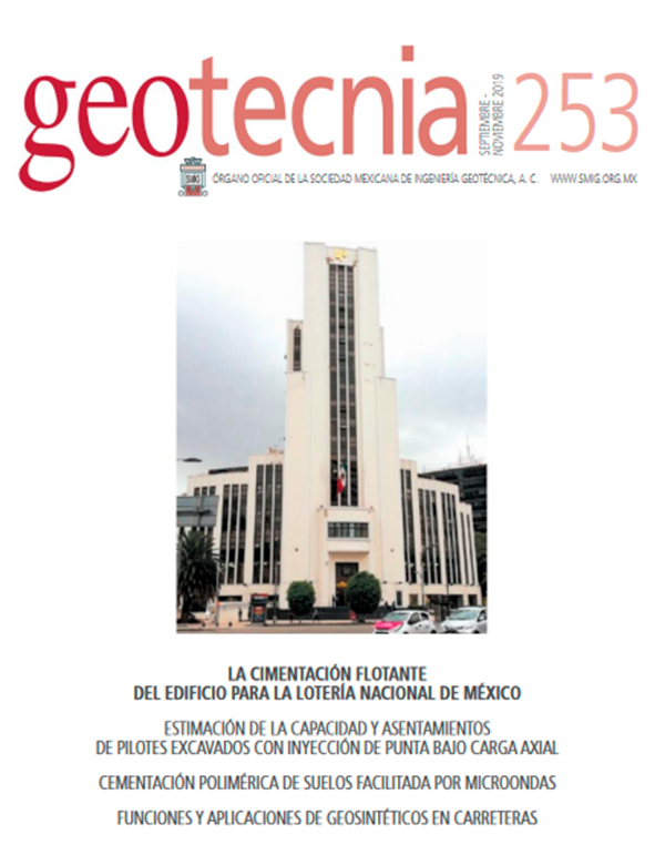 Número 253, Tercer trimestre 2019, Revista Trimestral, SMIG, ingeniería, geotécnica