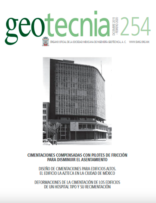 Número 254, Cuarto trimestre 2019, Revista Trimestral, SMIG, ingeniería, geotécnica