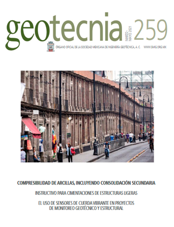 Número 259, Primer trimestre 2021, Revista Trimestral, SMIG, ingeniería, geotécnica