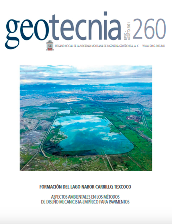 Número 260, Segundo trimestre 2021, Revista Trimestral, SMIG, ingeniería, geotécnica