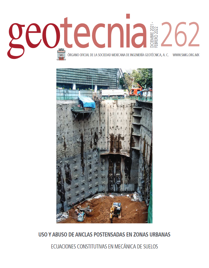 Número 261, Tercer trimestre 2021 , Revista Trimestral, SMIG, ingeniería, geotécnica