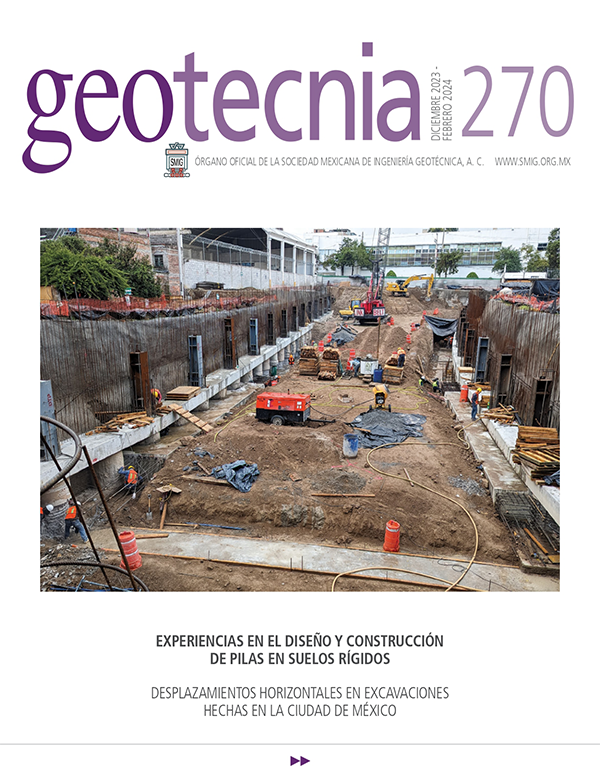 Número 270, tercer trimestre 2023 , Revista Trimestral, SMIG, ingeniería, geotécnica