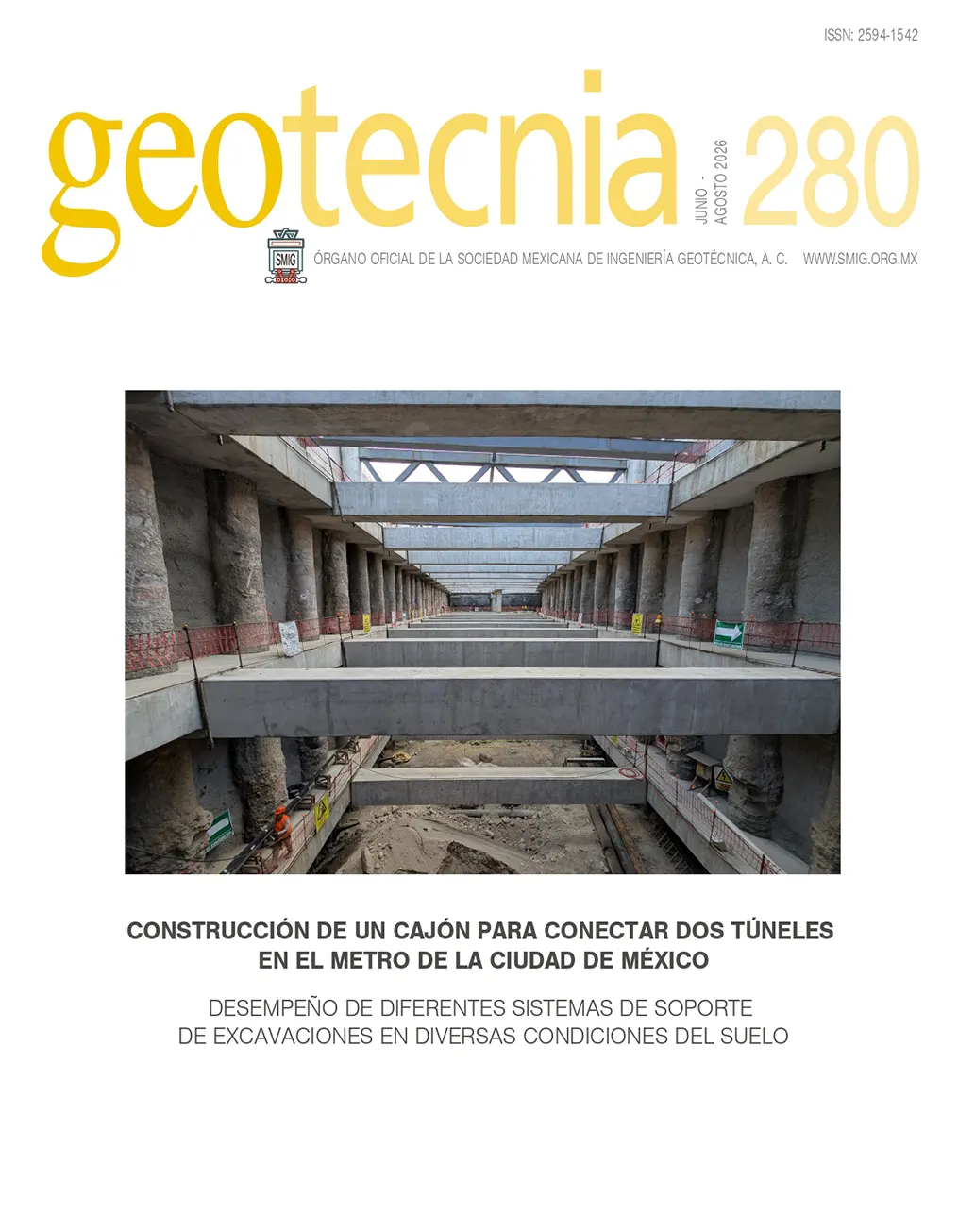 Número 280, segundo trimestre 2026, Revista Trimestral, SMIG, ingeniería, geotécnica