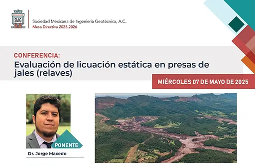 Seminario: Evaluación de licuación estática en presas de jales (relaves)