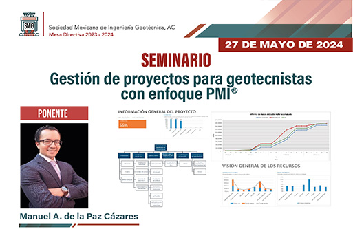 Seminario Gestión de proyectos para geotecnistas con enfoque PMI®